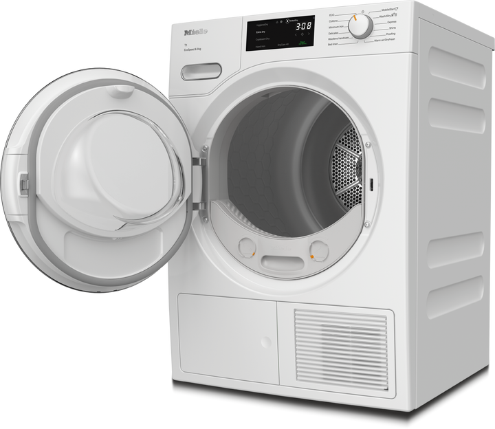 Uscător Cu Pompă De Căldură Miele TWH780WP EcoSpeed&amp;9kg Alb Lotus - Imagine 2