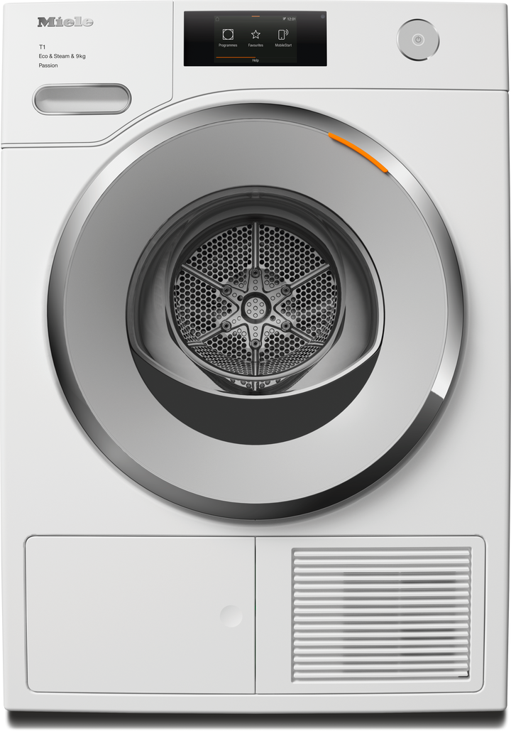 Uscător Rufe Miele TWV780WP Passion Alb Lotus - Imagine 1