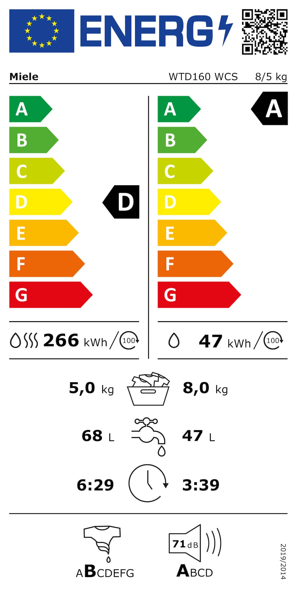 Mașină De Spălat Miele WTD160 - Imagine 6