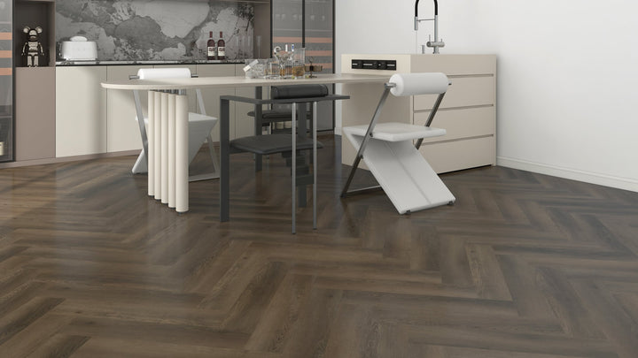 Parchet SPC,Clasic Herringbone,Sabeti HB,NF10350,5.5mm,Nomad Flo