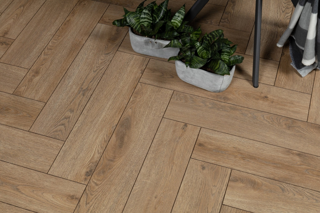 Parchet Laminat , Alsafloor,Praline Oak 535,Solid+ Herringbone 12mm