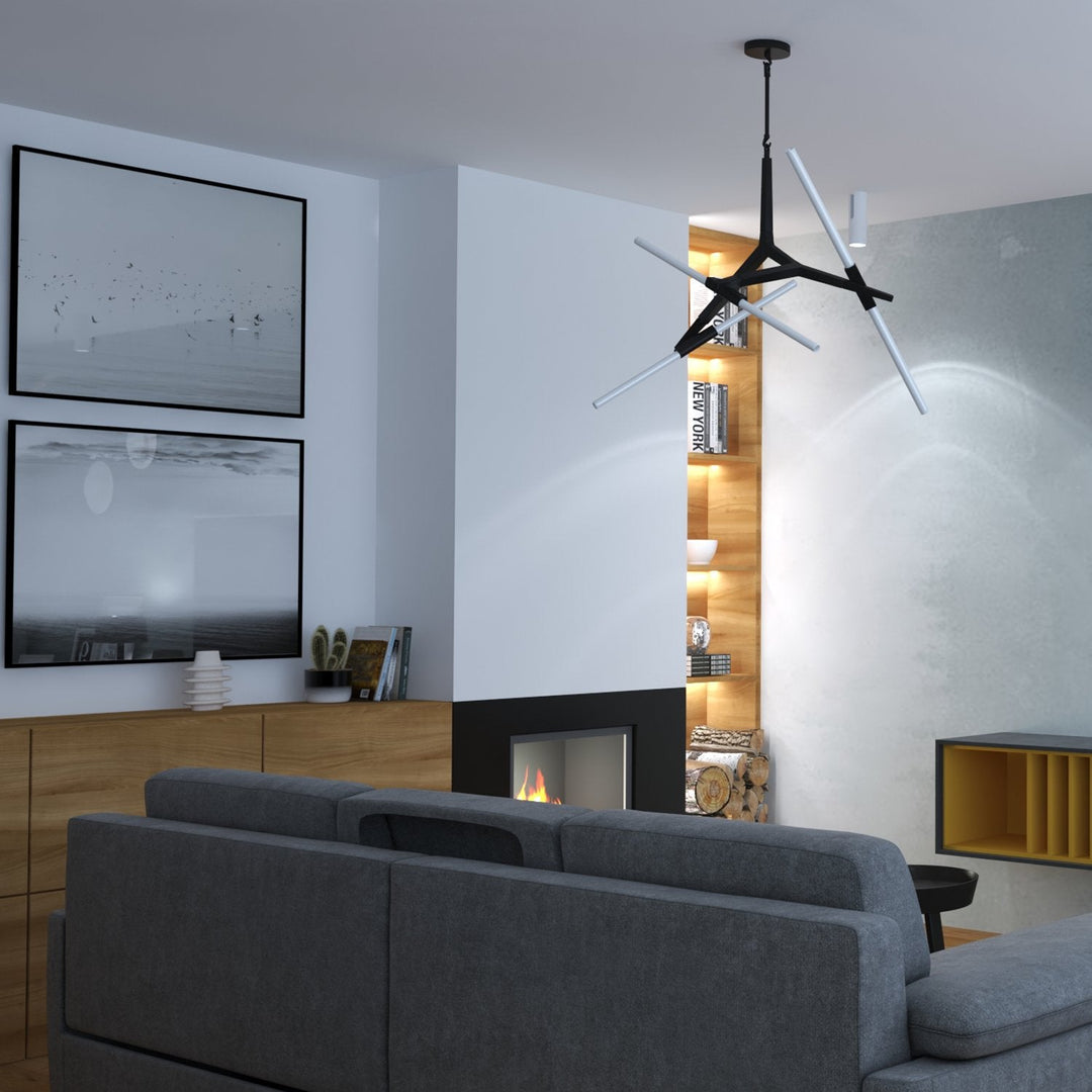 Lustră Sticks Black ST-1001-10, Step Into Design (Black Friday)