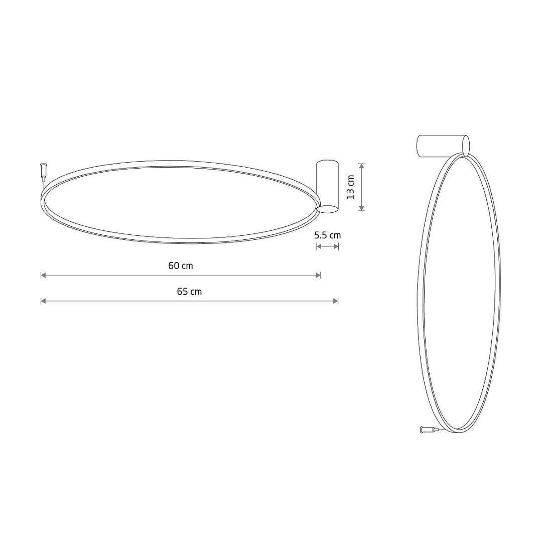 Aplică  Circolo Led M 3000k 11603, Nowodvorski