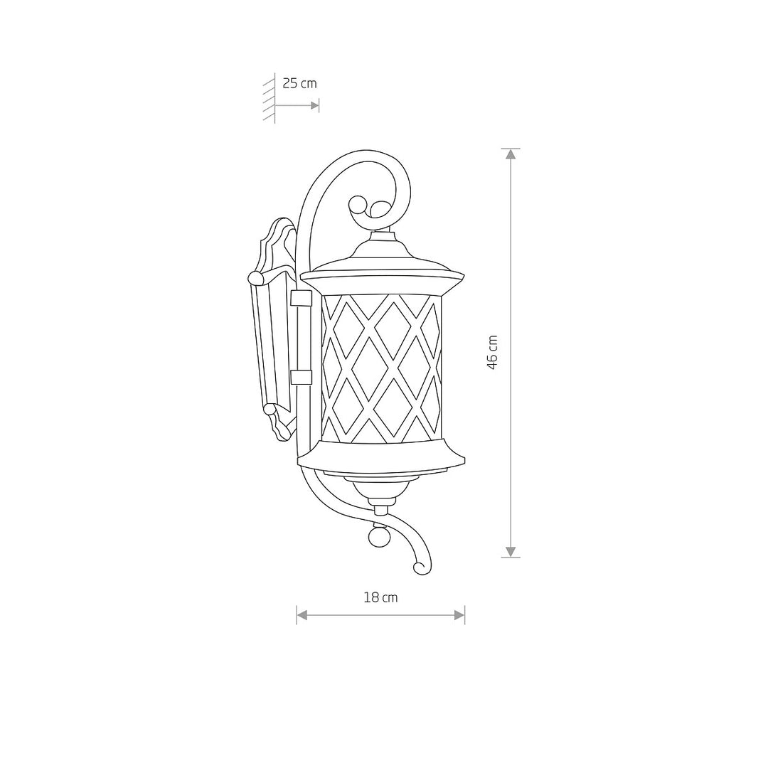 Aplică Lantern Exterior 6911, Nowodvorski