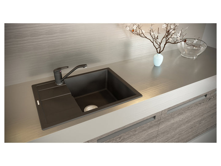 Baterie Bucătărie Granit Cosmo Concrete Cristalite, Schock