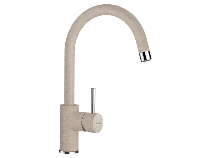 Set chiuveta bucatarie Schock Classic R-100 510 x 510 mm si baterie bucatarie Schock Plutos Cristalite Sabbia, nisip