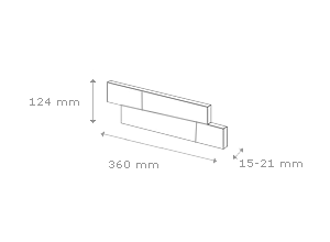 Piatra Decorativa Brickal 1 Gips (0.4mp), Stegu