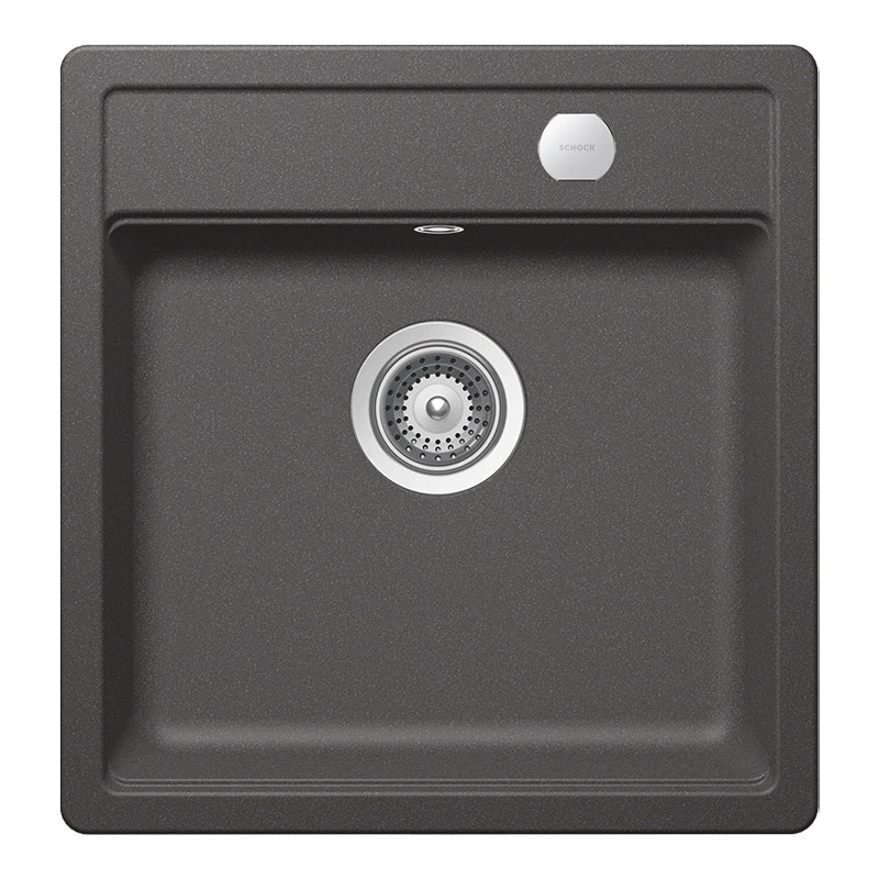Chiuveta Granit Mono N-100S Stone Cristadur 490 x 510 mm cu Sifon Automat, Schock