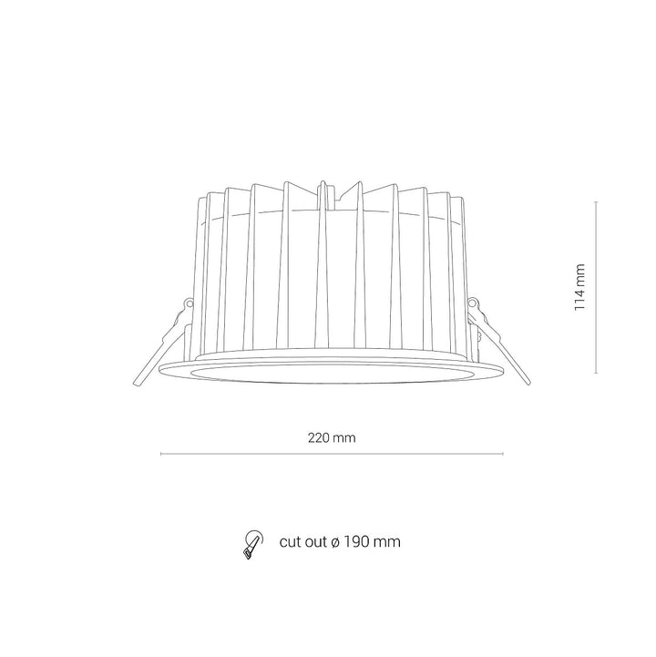 Spot Cl Kea Led 40w 4000k Ip44 8767, Nowodvorski