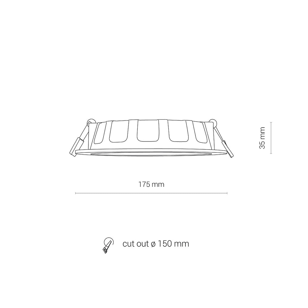 Spot Cl Kos Led 16w 3000k Ip44 8777, Nowodvorski