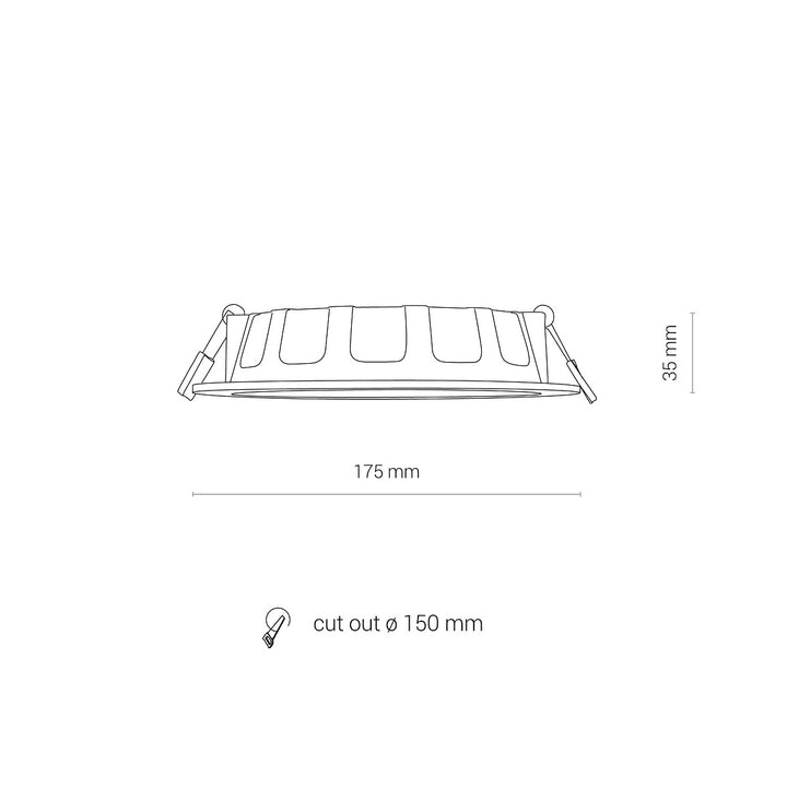 Spot Cl Kos Led 16w 3000k Ip44 8777, Nowodvorski