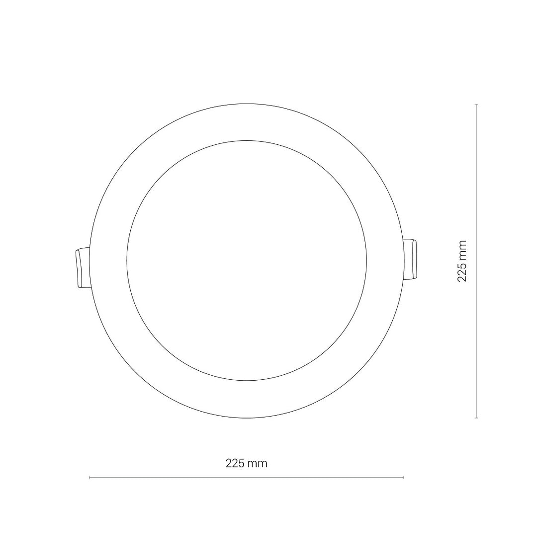Spot Cl Kos Led 24w 3000k Ip44 8775, Nowodvorski