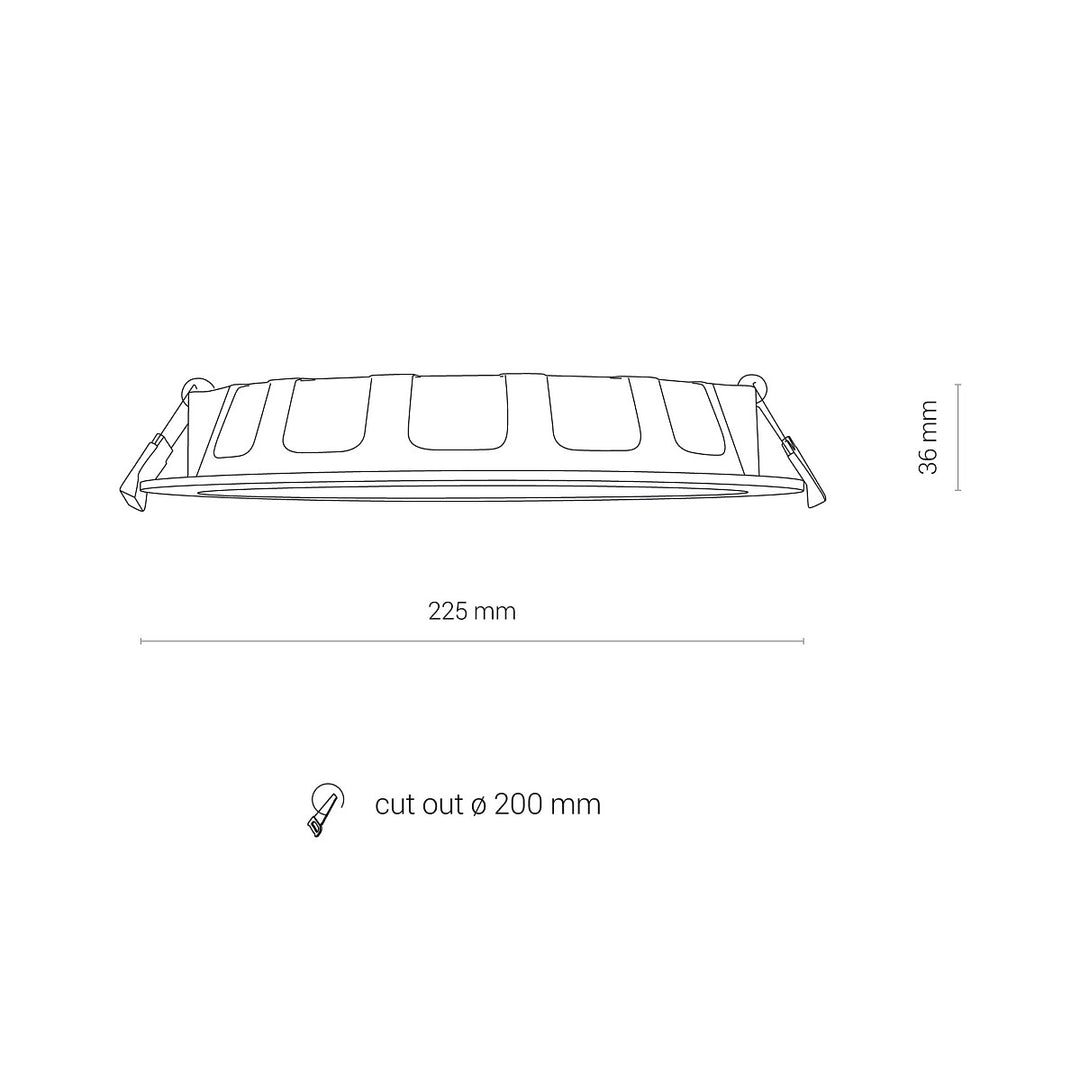 Spot Cl Kos Led 24w 4000k Ip44 8774, Nowodvorski