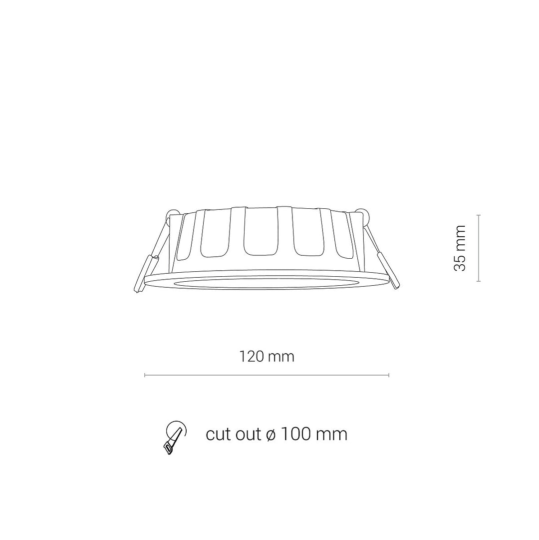 Spot Cl Kos Led 8w 3000k Ip44 8782, Nowodvorski