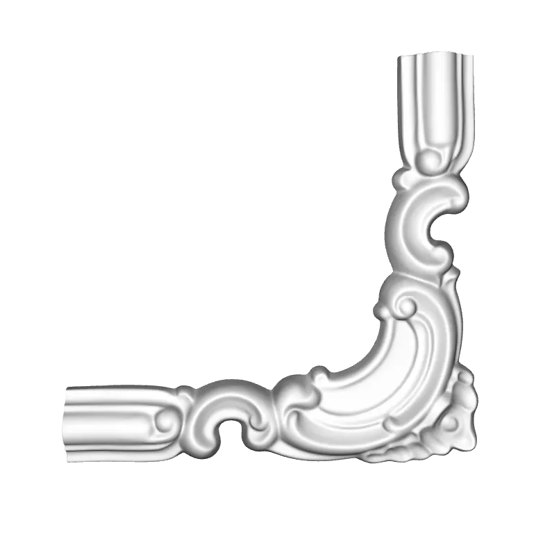 Coltar decorativ din poliuretan M1-1 - 21.5 x 21.5 x 2 cm