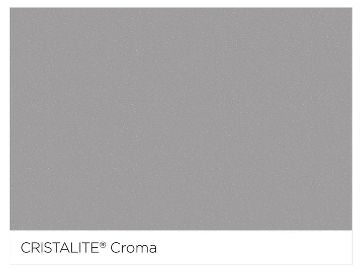 Set chiuveta bucatarie Schock Manhattan R-100 470 x 490 mm Croma si baterie bucatarie Schock Flora inox periat cu pipa flexibila, gri