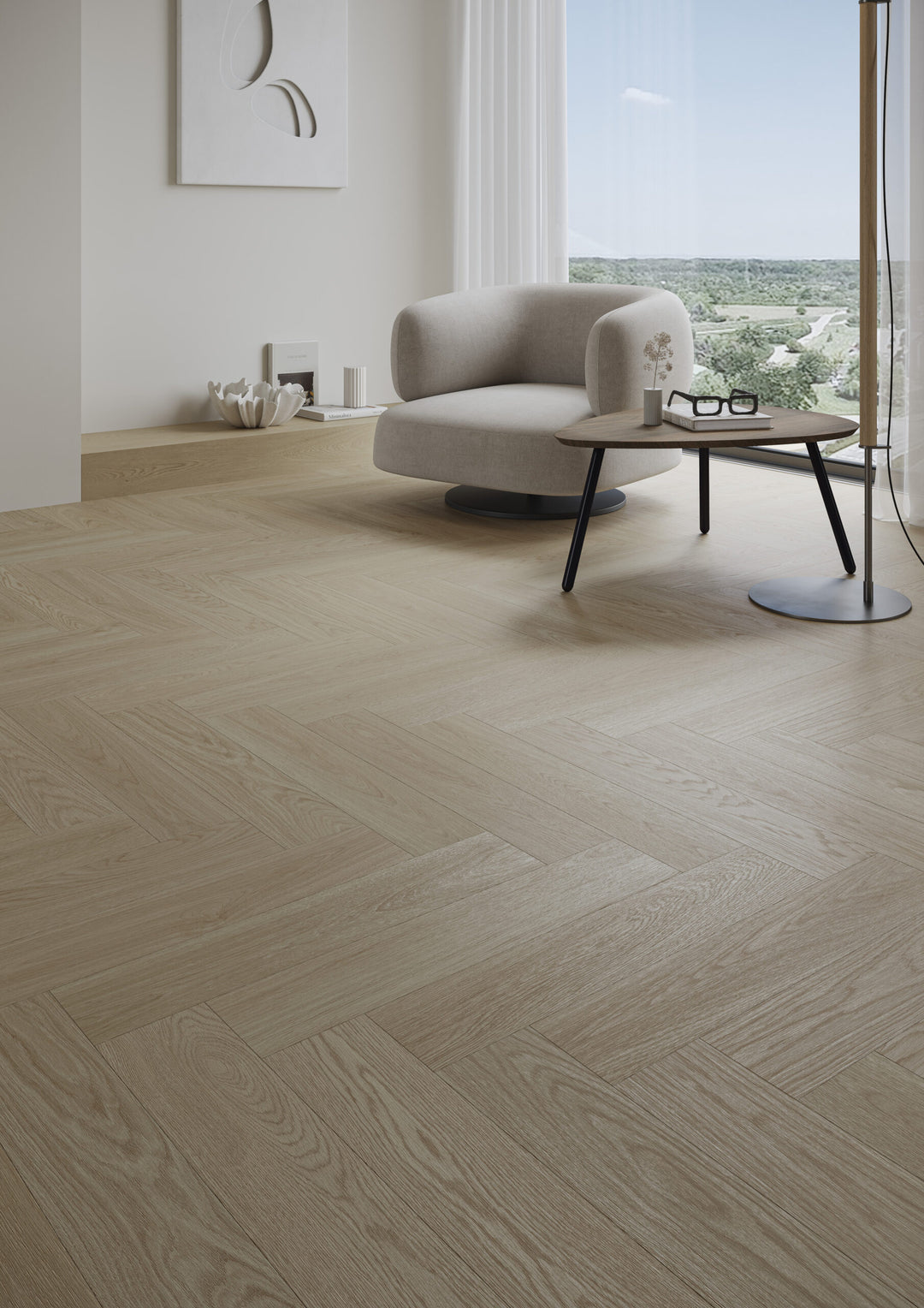 Parchet SPC Stejar Flax Herringbone