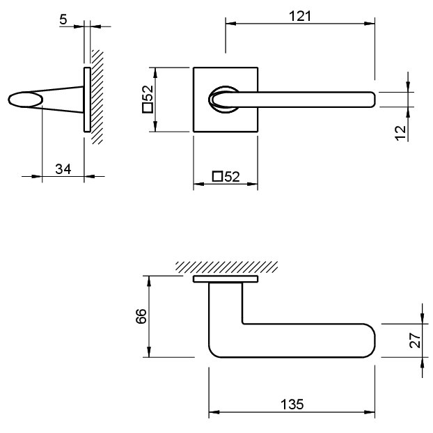 Maner usa, negru 4165 5SQ/T1, Tupai