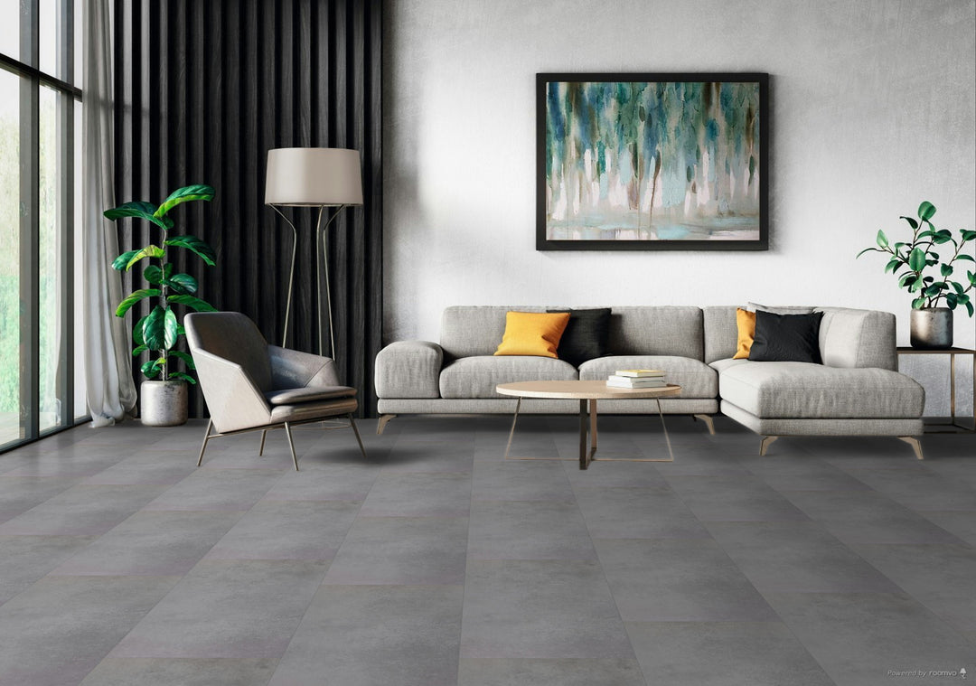 Parchet SPC Fuji 6mm, Zenn RigidClick Comfort 55 Tile, Berry Alloc