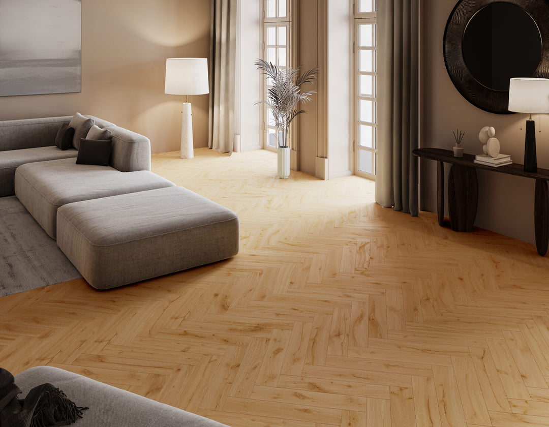 Parchet SPC Stejar Ginger Herringbone