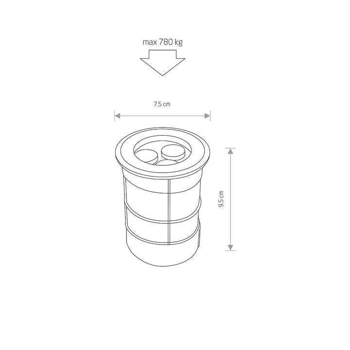 Lampă De Pardoseală Picco Led L Exterior 9104, Nowodvorski