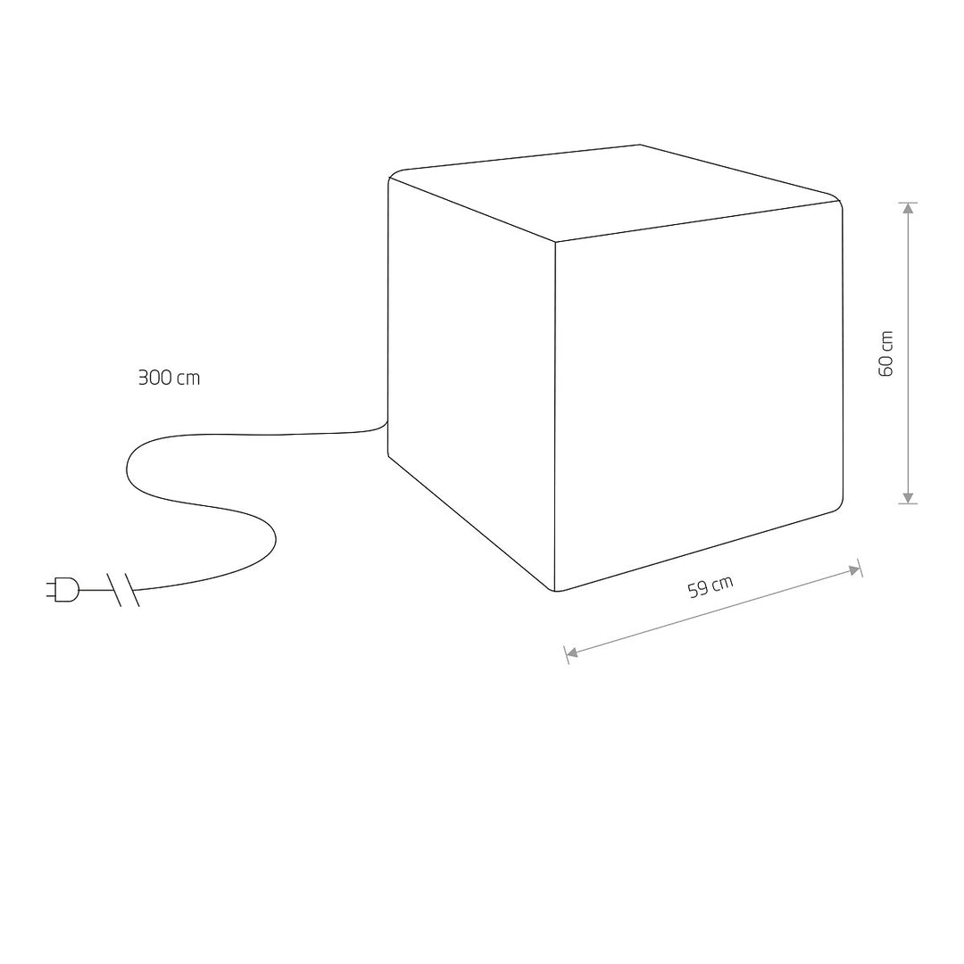 Lampă Portabilă Cumulus Cube L Exterior 8965, Nowodvorski