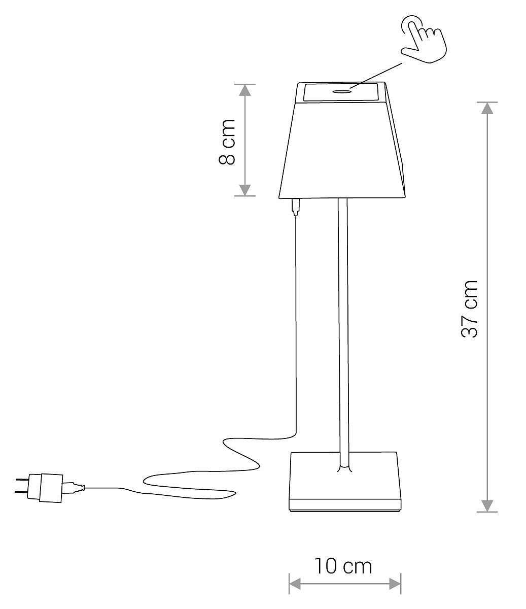 Lampă Portabilă Mahe Led Exterior 8397, Nowodvorski