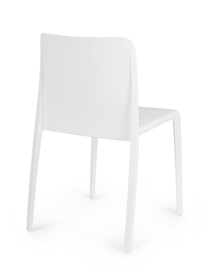 Scaun Dining Stivuibil Plastic Alb, Chloris Bizzotto - Imagine 2