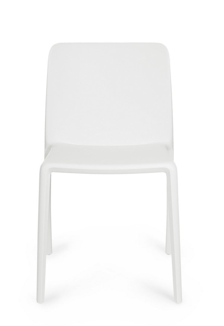 Scaun Dining Stivuibil Plastic Alb, Chloris Bizzotto - Imagine 3