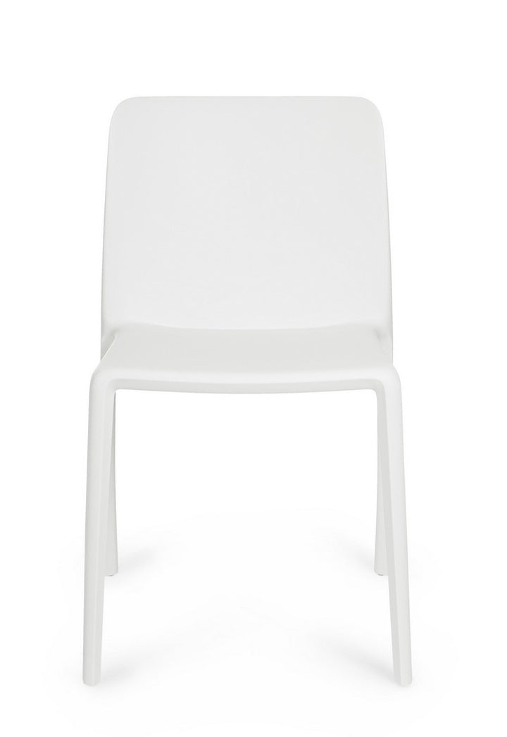 Scaun Dining Stivuibil Plastic Alb, Chloris Bizzotto - Imagine 3