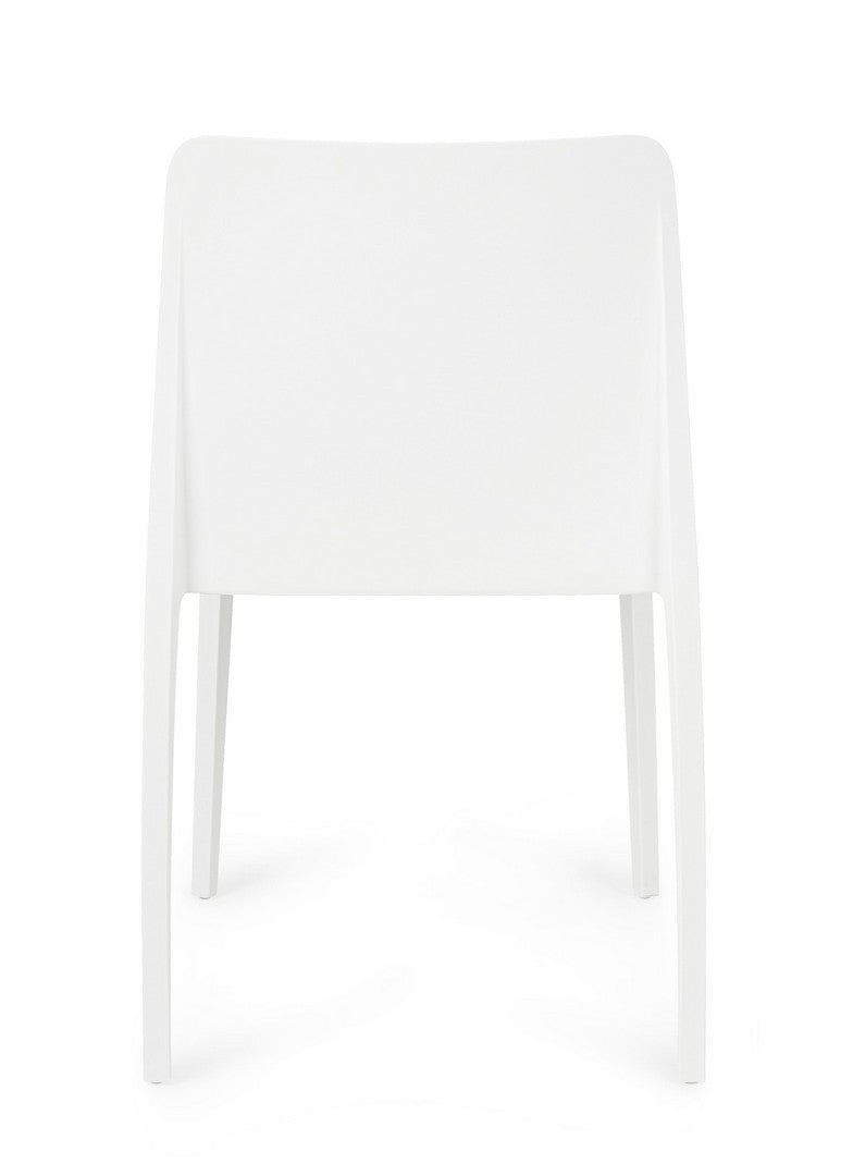 Scaun Dining Stivuibil Plastic Alb, Chloris Bizzotto - Imagine 4