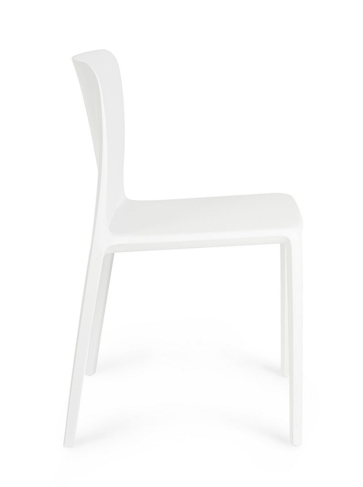 Scaun Dining Stivuibil Plastic Alb, Chloris Bizzotto - Imagine 5