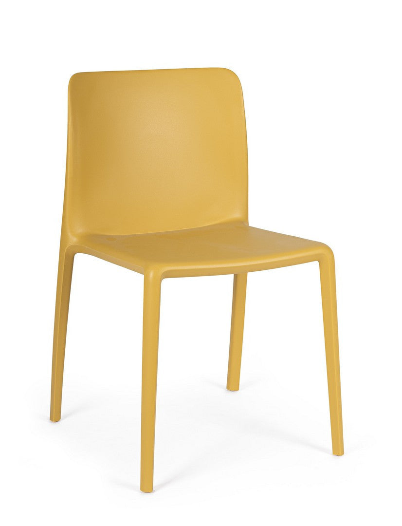 Scaun Dining Plastic Ocru, Chloris Bizzotto - Imagine 1
