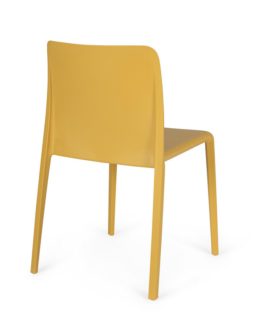 Scaun Dining Plastic Ocru, Chloris Bizzotto - Imagine 2