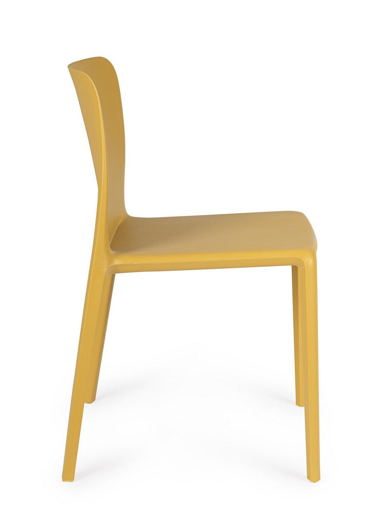 Scaun Dining Plastic Ocru, Chloris Bizzotto - Imagine 5
