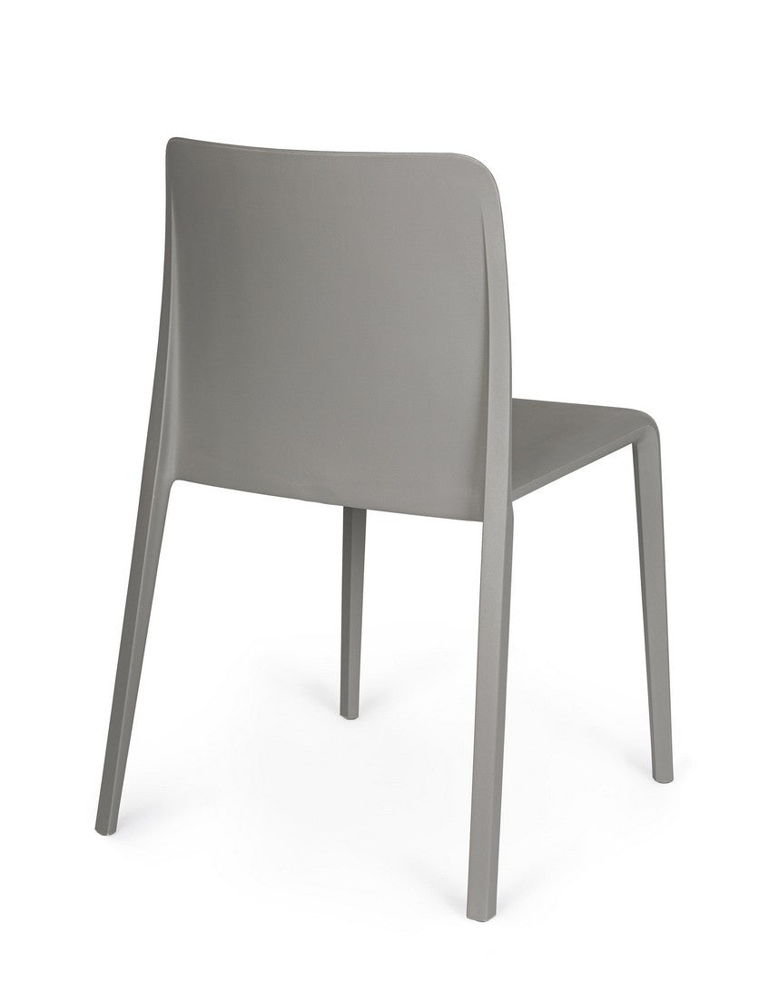 Scaun Dining Plastic Gri, Chloris Bizzotto - Imagine 2