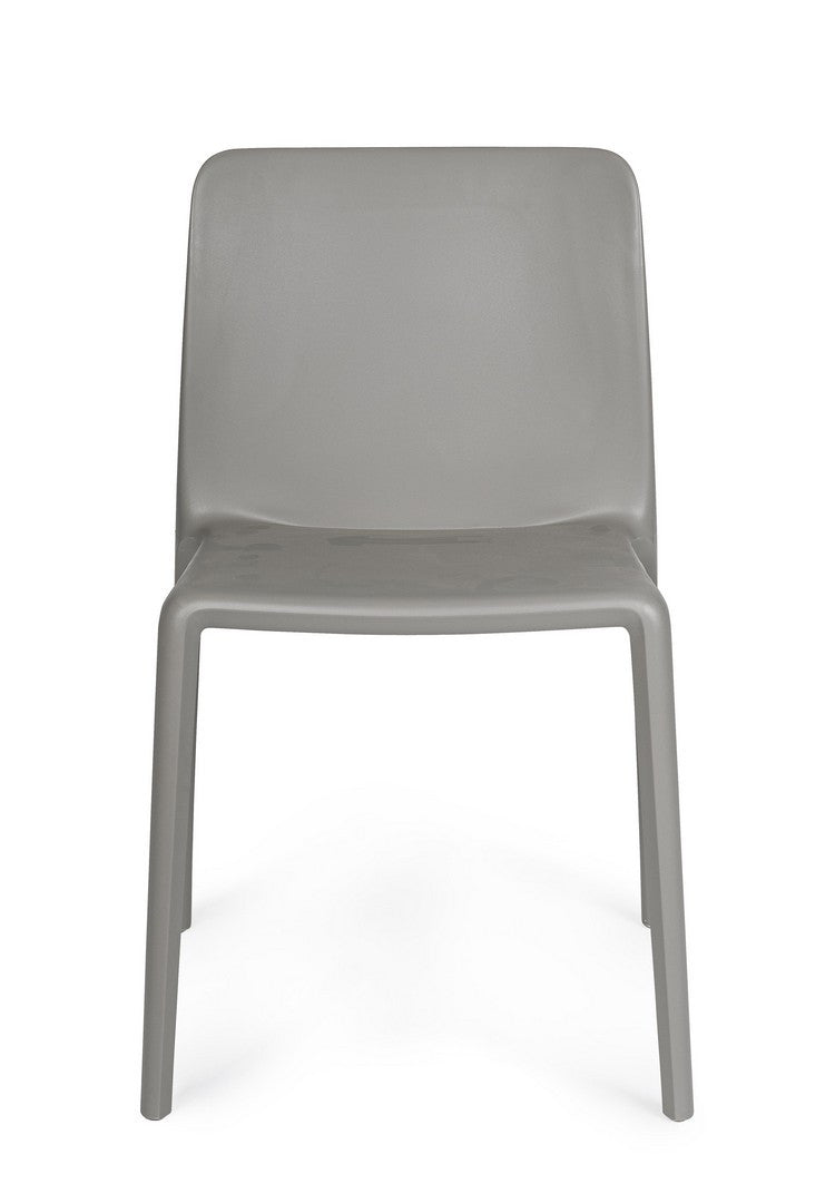 Scaun Dining Plastic Gri, Chloris Bizzotto - Imagine 3
