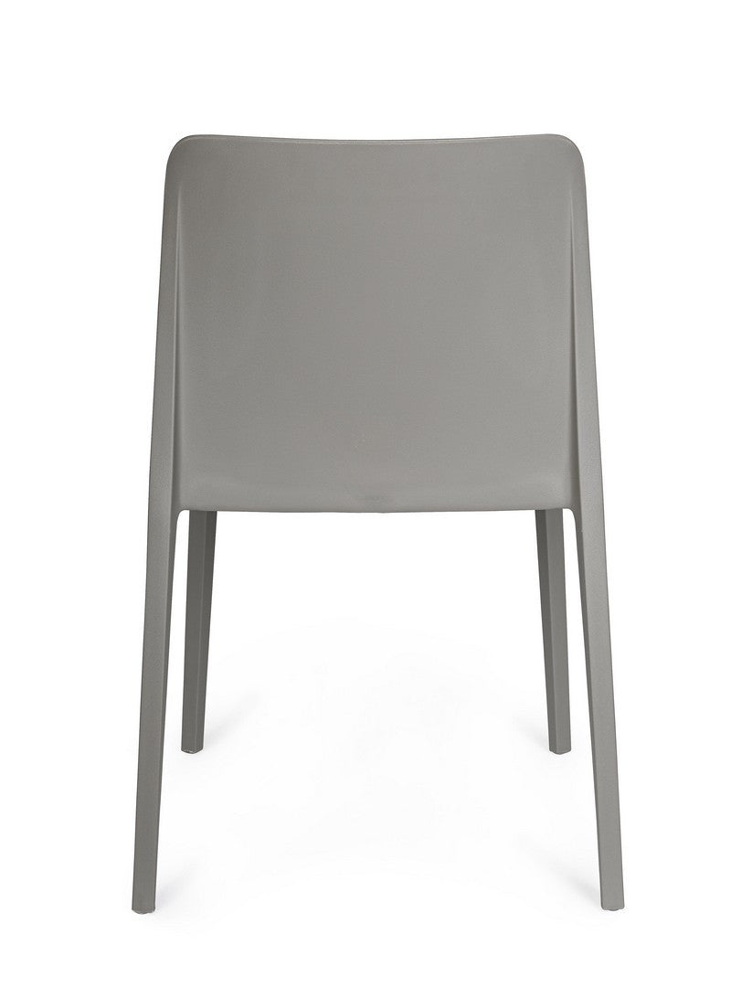 Scaun Dining Plastic Gri, Chloris Bizzotto - Imagine 4