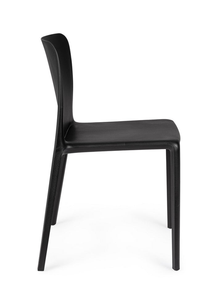 Scaun Dining Plastic Negru, Chloris Bizzotto - Imagine 5