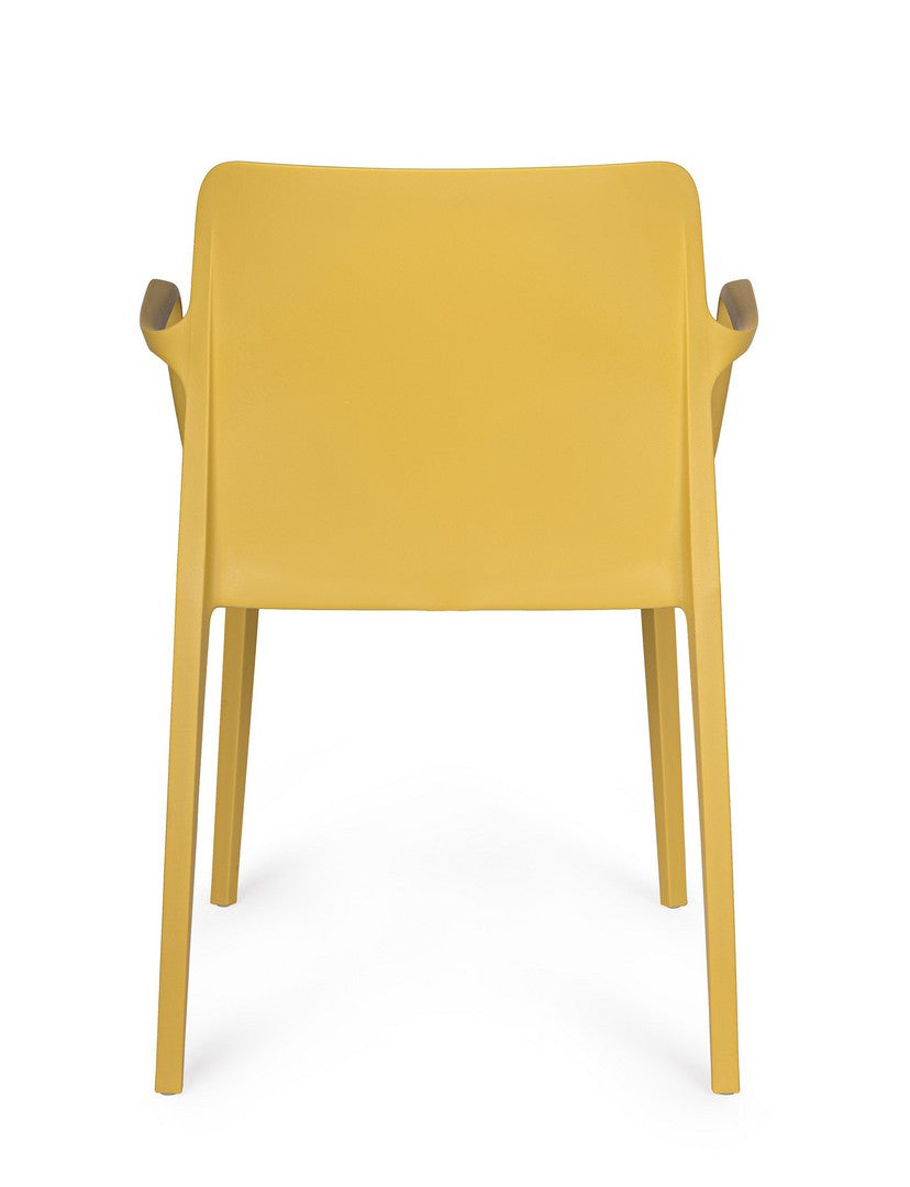 Scaun Dining Plastic Galben, Chloris Bizzotto - Imagine 4