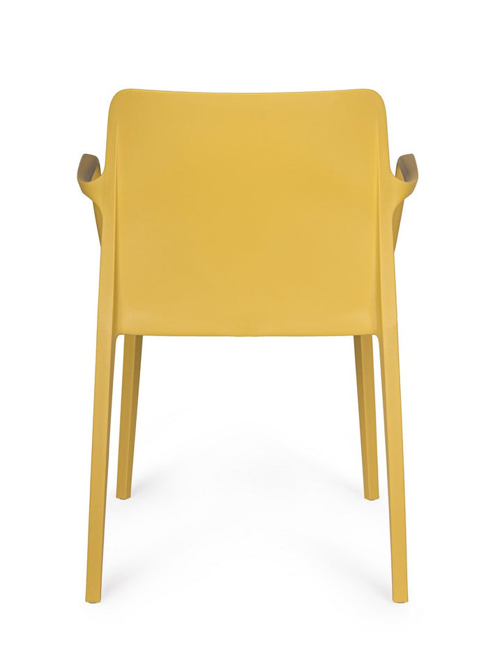 Scaun Dining Plastic Galben, Chloris Bizzotto - Imagine 4