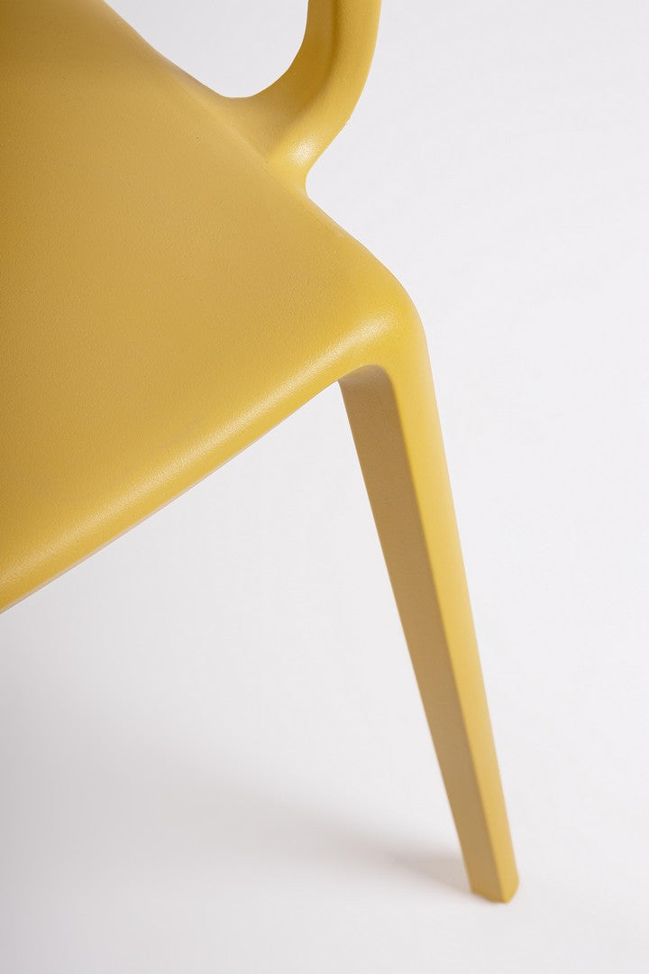 Scaun Dining Plastic Galben, Chloris Bizzotto - Imagine 7
