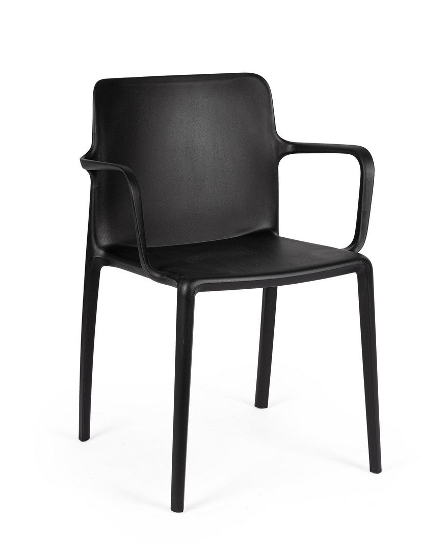 Scaun Dining Negru Stivuibil, Chloris Bizzotto - Imagine 1