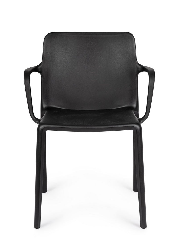 Scaun Dining Negru Stivuibil, Chloris Bizzotto - Imagine 3