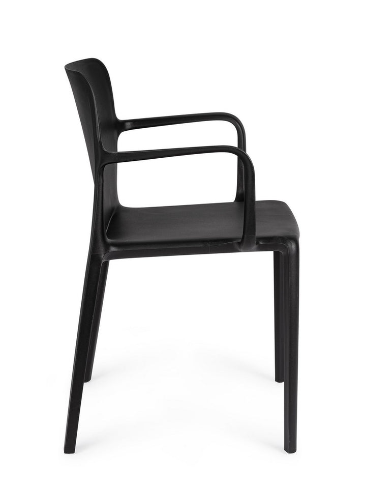 Scaun Dining Negru Stivuibil, Chloris Bizzotto - Imagine 5