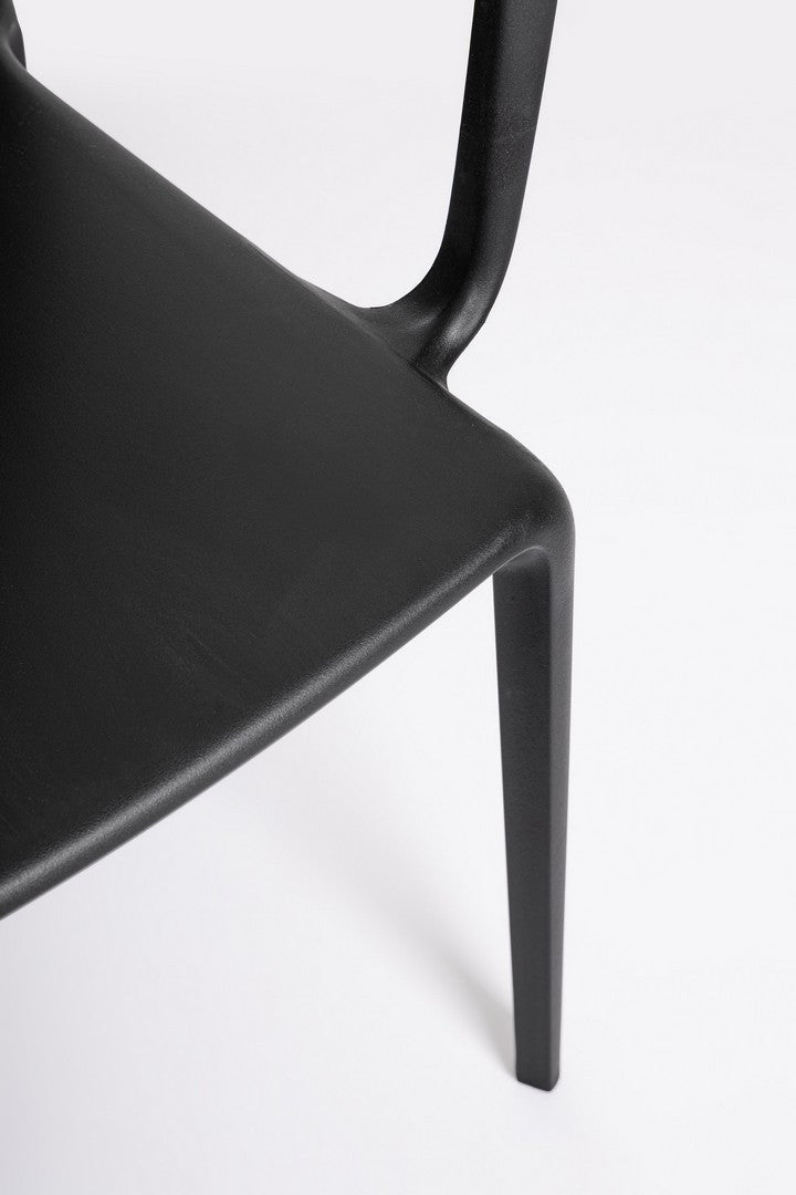 Scaun Dining Negru Stivuibil, Chloris Bizzotto - Imagine 7