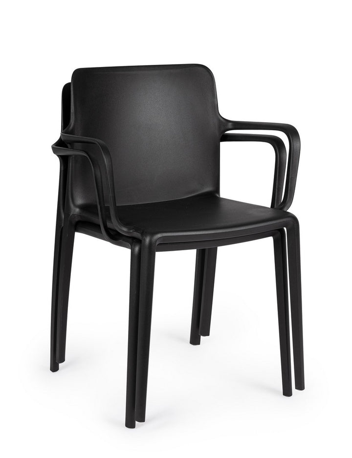 Scaun Dining Negru Stivuibil, Chloris Bizzotto - Imagine 8