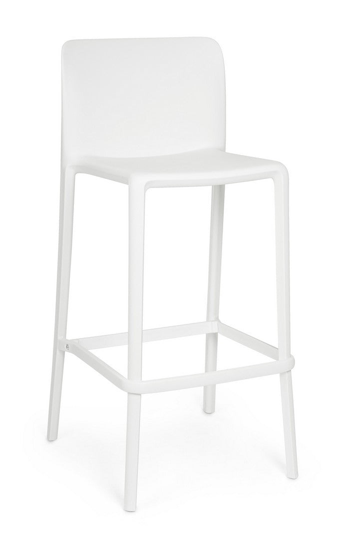 Scaun Bar Plastic Alb, Chloris Bizzotto - Imagine 1