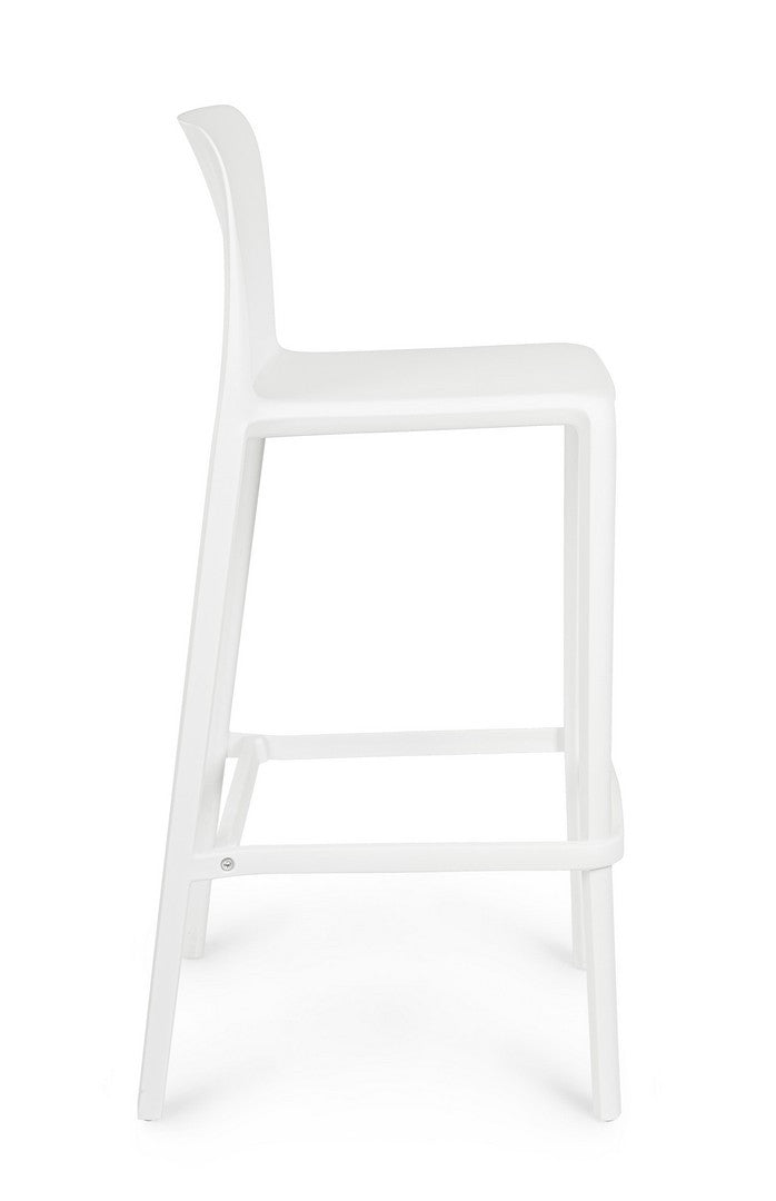 Scaun Bar Plastic Alb, Chloris Bizzotto - Imagine 5