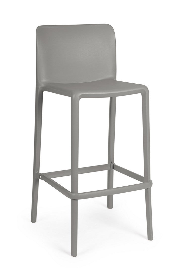 Scaun Bar Plastic Gri, Chloris Bizzotto - Imagine 1